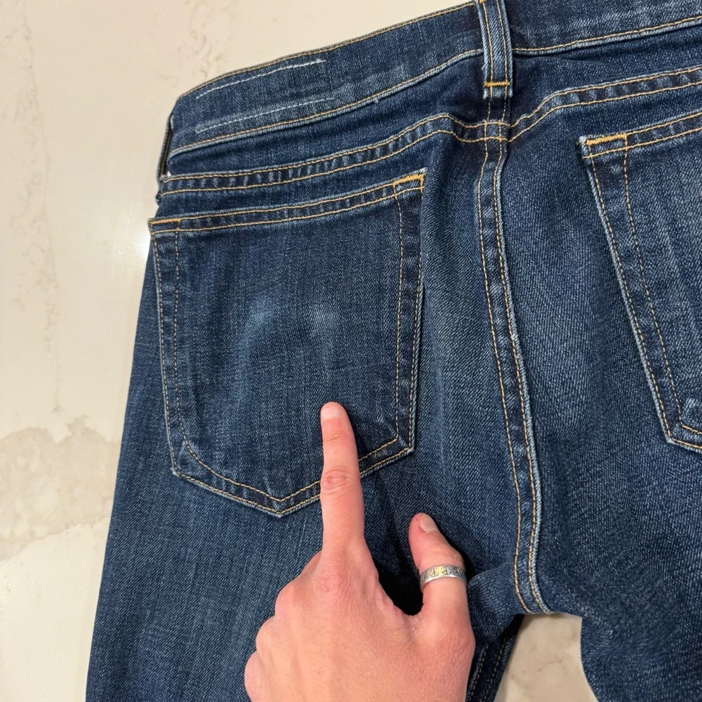 rag & bone Women's Skinny Jeans - Dark Blue - Picture 9 of 11